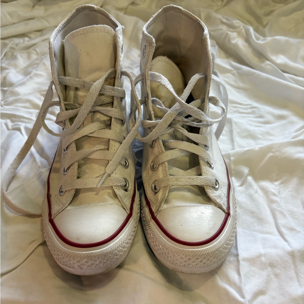 White High-Top Converse